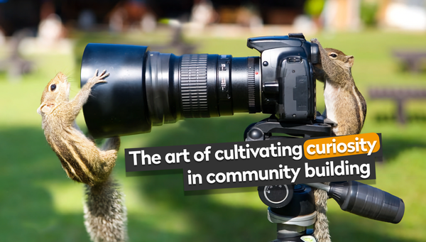 The art of cultivating curiosity in community building